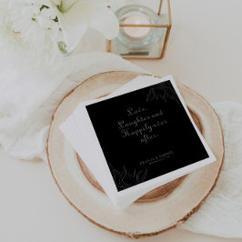 レトロボホー笑いと楽しい後 スタンダードカクテルナプキン