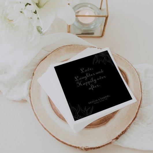 レトロボホー笑いと楽しい後 スタンダードカクテルナプキン