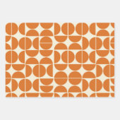 レトロボホ幾何学模様60s 70s70s ラッピングペーパーシート (正面3)