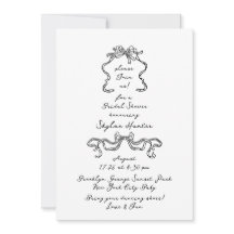 レトロボホ手書きドードルブライダルシャワー