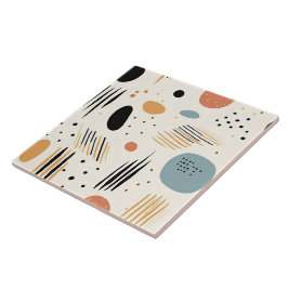 レトロボホ抽象芸術コレモダンクション タイル