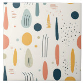 レトロボホ抽象芸術コレ人気があるクション タイル (正面)