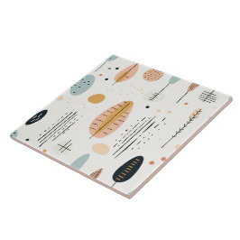 レトロボホ抽象芸術トレンディーコレクション タイル