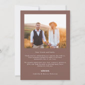 レトロボホ結婚フォトサンキューカード サンキューカード (裏面)