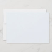 レトロボホ雪だるまクリスマスツリー1st誕生日 招待状 (裏面)