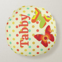 レトロボホ70の水玉模様ストライプバタフライオレンジ