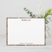 レトロボホ70sフローラグルーヴィーベビーシャワーカスタム サンキューカード (スタンド正面)