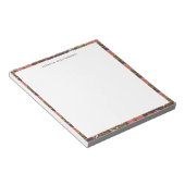 レトロボホ70sフローラグルーヴィーベビーシャワーカスタム ノートパッド (アングル)