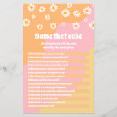 レトロボホ70sブライダルシャワー名ザケーキゲーム (正面)