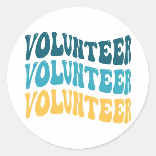 レトロボランティア ラウンドシール (正面)