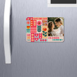 レトロボーはっきりしたーフローラ&ブライト日付を保存 マグネット<br><div class="desc">このレトロボホ結婚フローラのデザインは、愛し、明るい結婚式をはっきりした持つ人々のための完璧な選択である。このデザインは、レトロなフローラとボホの花のパターンの混合物を組み込んで忘れられない外観を作成するマクシマリスト的アプローチによって特徴づけられる。ピンクとオレンジのフローラ要素はデザインに遊び心を与え、レトロな幾何学形状は洗練されたtouchを加える。このデザインは春の結婚式に最適で、カラフル開花は季節の自然美しいを補完する。レトロとボホの融合で大きなユニーク一日を際立たせる。レトロなボー結婚ホフローラのデザインは、ヴィンテージスタイルに対する愛情をアピールし、デザインの最新トレンドを取り入れたい結婚人に最適だ。全体的に、このレトロな結婚bohoフローラのデザインは、明るいと両方の結婚sを探す人々のための理想的な選択はっきりしたである。自分の個性を生み出して、本当に忘れられない日を作る完璧な方法である。</div>