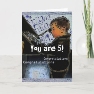 レトロボーイコール誕生日おめでとう カード