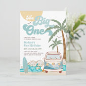 レトロボーイザビッグワンサーフィン第1誕生日パーティー 招待状 (スタンド正面)