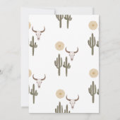 レトロボーイズどのように西は1歳の誕生日だった 招待状 (裏面)