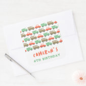 レトロボーイズ玩具おもしろい輸送誕生日パーティーの好意 スクエアシール (封筒)