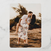 レトロボーズドール手書きブラック&ホワイト&金ゴールド 箔招待状 (裏面)