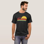 レトロボート漕ぎ漕ぎボート漕ぎカヌーK Tシャツ (正面フル)