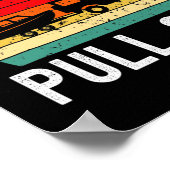 レトロボート男おもしろい船キャプテンヘートプル ポスター (角)