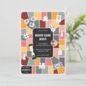 レトロボードゲームナイトパーティー 招待状 (スタンド正面)