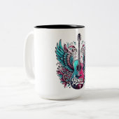 レトロボーパーソナライズされたンファーストネームBoone Men Wome ツートーンマグカップ (正面左)