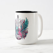 レトロボーパーソナライズされたンファーストネームBoone Men Wome ツートーンマグカップ (正面右)