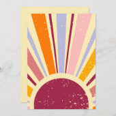 レトロボーホサン 招待状 (正面/裏面)