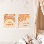 レトロボーホステージービーフラワーチャイルド子供部屋<br><div class="desc">レトロboho stayグルーブフラワーチャイルド子供部屋ウォールアートセット</div>
