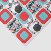 レトロボーリングシェブロンラッピングティッシュペーパー 薄葉紙 (詳細)