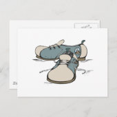 レトロボーリングシューズデザイン ポストカード (正面/裏面)