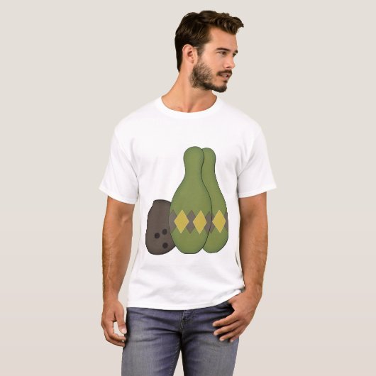 レトロボーリングセット Tシャツ (正面フル)
