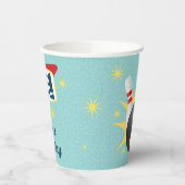 レトロボーリングバースデーパーティー50ズテンピン 紙コップ (左)