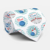 レトロボーリングパターンボーリングボールピン ネクタイ (ロール)