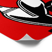 レトロボーリングピンのカスタマイズ ポスター (角)