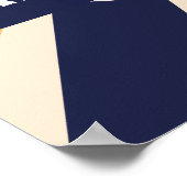 レトロボーリング子供の誕生日パーティー標識 ポスター (角)