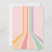 レトロボーリング子供の誕生日パーティー 招待状 (裏面)