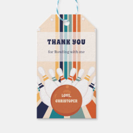 レトロボーリング子供の誕生日 ギフトタグ