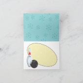 レトロボーリング誕生日パーティーありがとうお知らせ サンキューカード (内部)