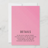 レトロボーリング誕生日パーティー 招待状 (裏面)