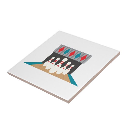 レトロボーリング路 タイル (側面)