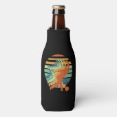 レトロボーリング選手、ボウリングをする人、 クリケットの投手、ボーリングスポーツ愛好家 ボトルクーラー (ボトル正面)