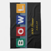 レトロボーリング キッチンタオル (縦)