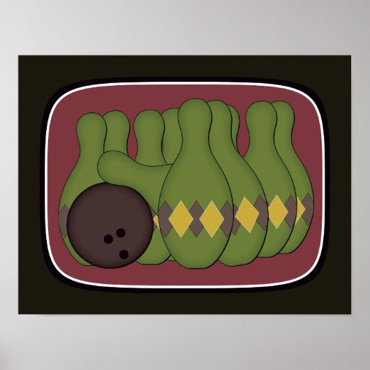 レトロボーリング ポスター (正面)