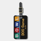 レトロボーリング ラゲッジタグ (正面縦)