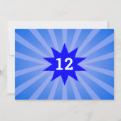 レトロボーリングAny Age誕生日写真 招待状 (裏面)