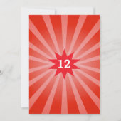 レトロボーリングAny Age誕生日 招待状 (裏面)