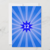 レトロボーリングAny Age誕生日 招待状 (裏面)