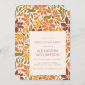 レトロボ自然ホ植物卒業会 招待状 (正面/裏面)