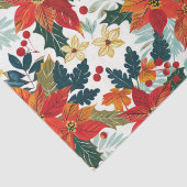 レトロポインセチアフェスティバルクリスマスティッシュペーパー 薄葉紙 (詳細)