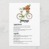 レトロポインセチア自転車クリスマスホリデ結婚ーズ メニュー (正面)
