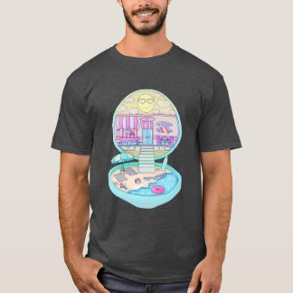 レトロポケットビーチダイナーハウスのギフト レトロ Tシャツ